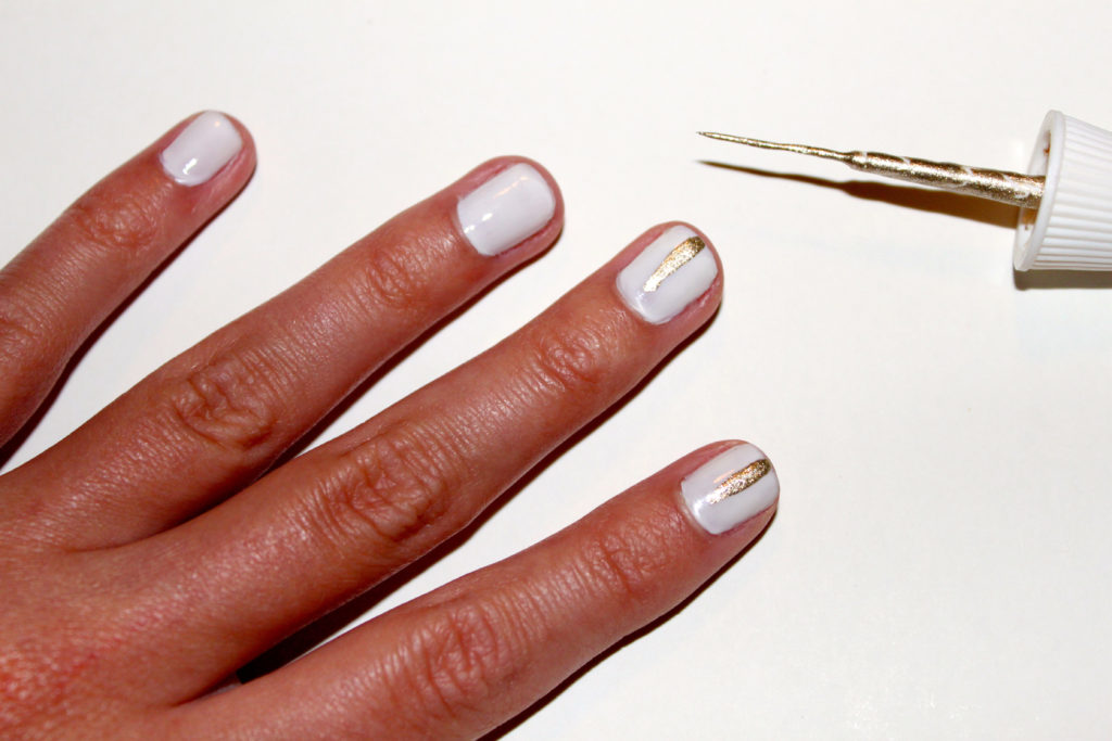 minimalist nail art process